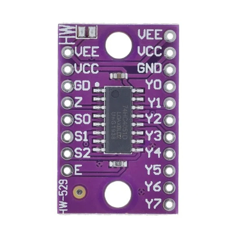 74HC4051 CD4051 single 8-channel digitally controlled electronic switch Multiplexers For Ardunio