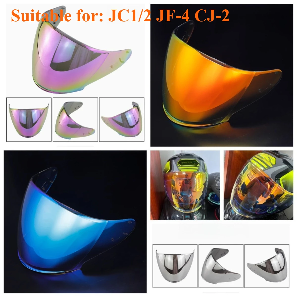 

Helmet Visor for SHOEI J-Cruise 1 J-Cruise 2 J-Force 4 CJ-2 Motorcycle Helmet Lens Open Face Shield Viseria Capacete Moto Glasse