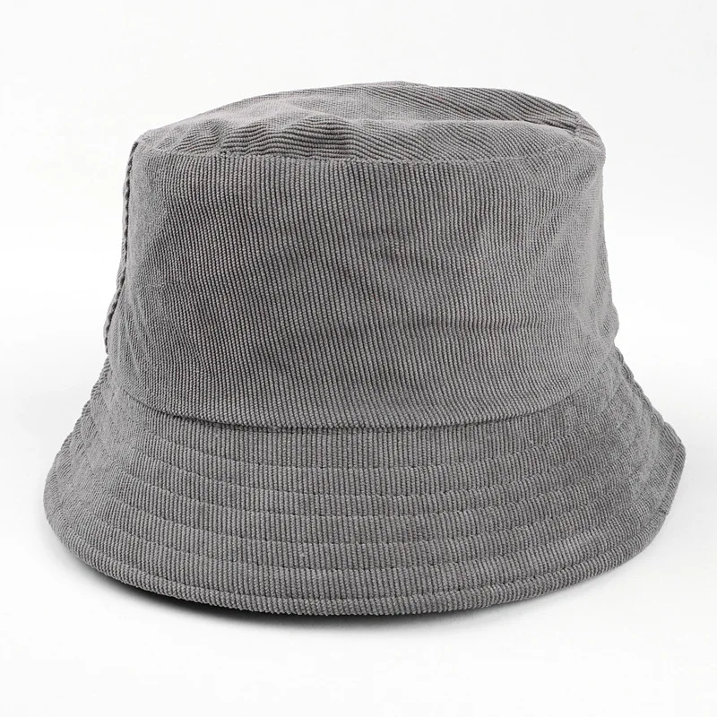 Personalisierter bedruckter Corduroy-Bucket-Hut mit Logo, Unisex, schlichte, einfarbige Kappen, Hip-Hop-Gorros, Panama-Hut für Herren und Damen, Strand- und Angelhut – Detail 15