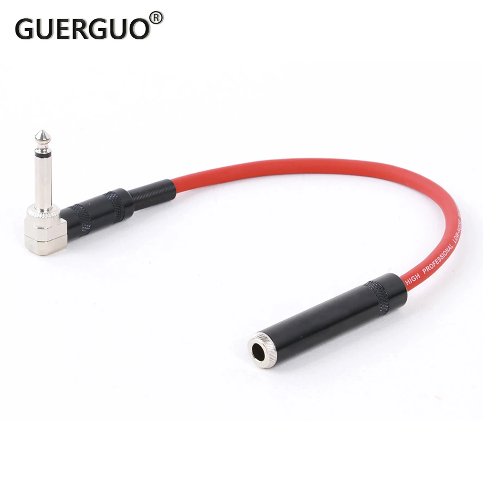 

1PC 90 Degree 1/4inch TS Mono Male to Straight 6.5 Stereo Female Audio Cable 90 Degree Bend 6.35 Audio Extension Cable Cord