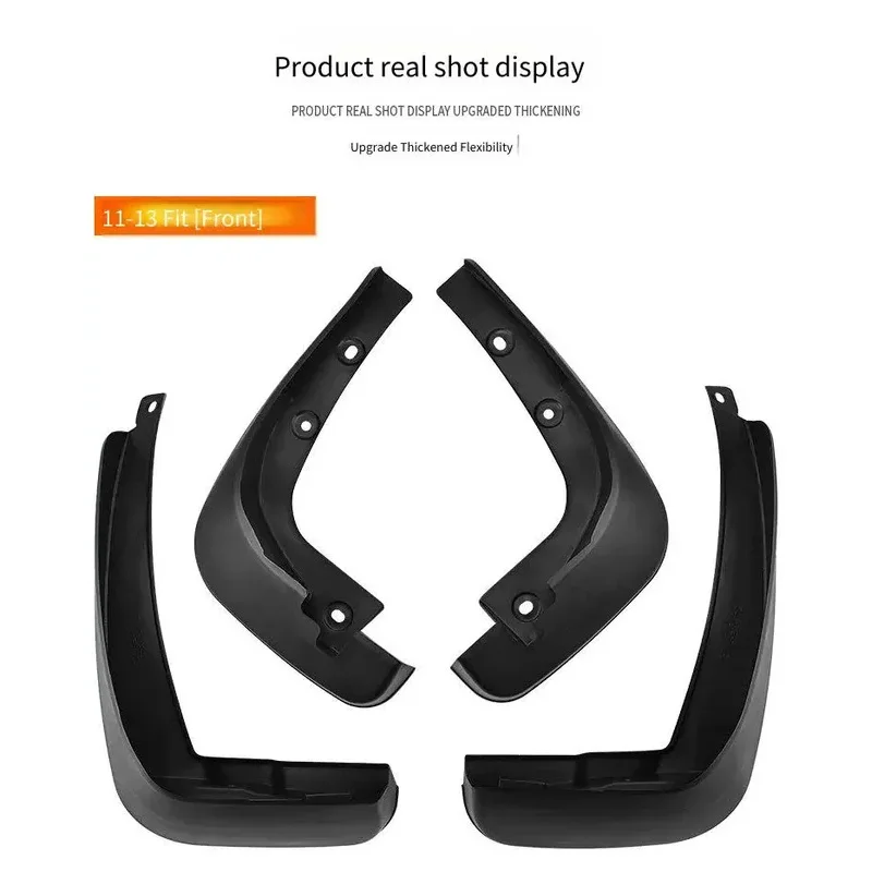 High Quality Front Rear Mud Flaps Splash Guards Fit Jazz 2011 2012 2013 Auto Mudguards Exterior Accessories