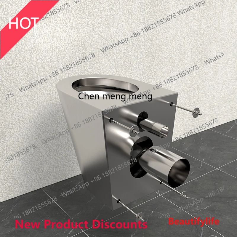 

P32 304 stainless steel wall-mounted toilet prison train school vandal-proof toilet customization