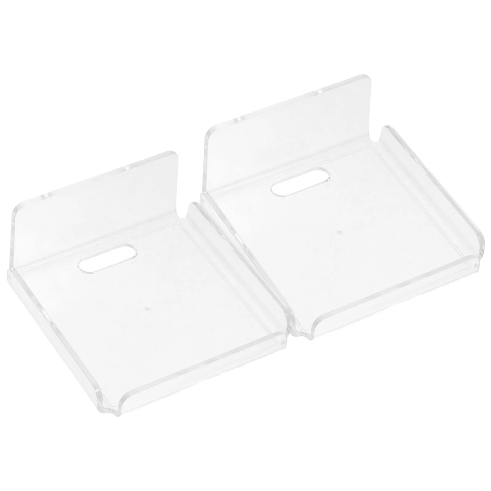 2 Pcs Nail-free Camera Bracket Acrylic Wall Mount Holder Adhesive Shelf Shelves Small Floating Clear 4 Inch
