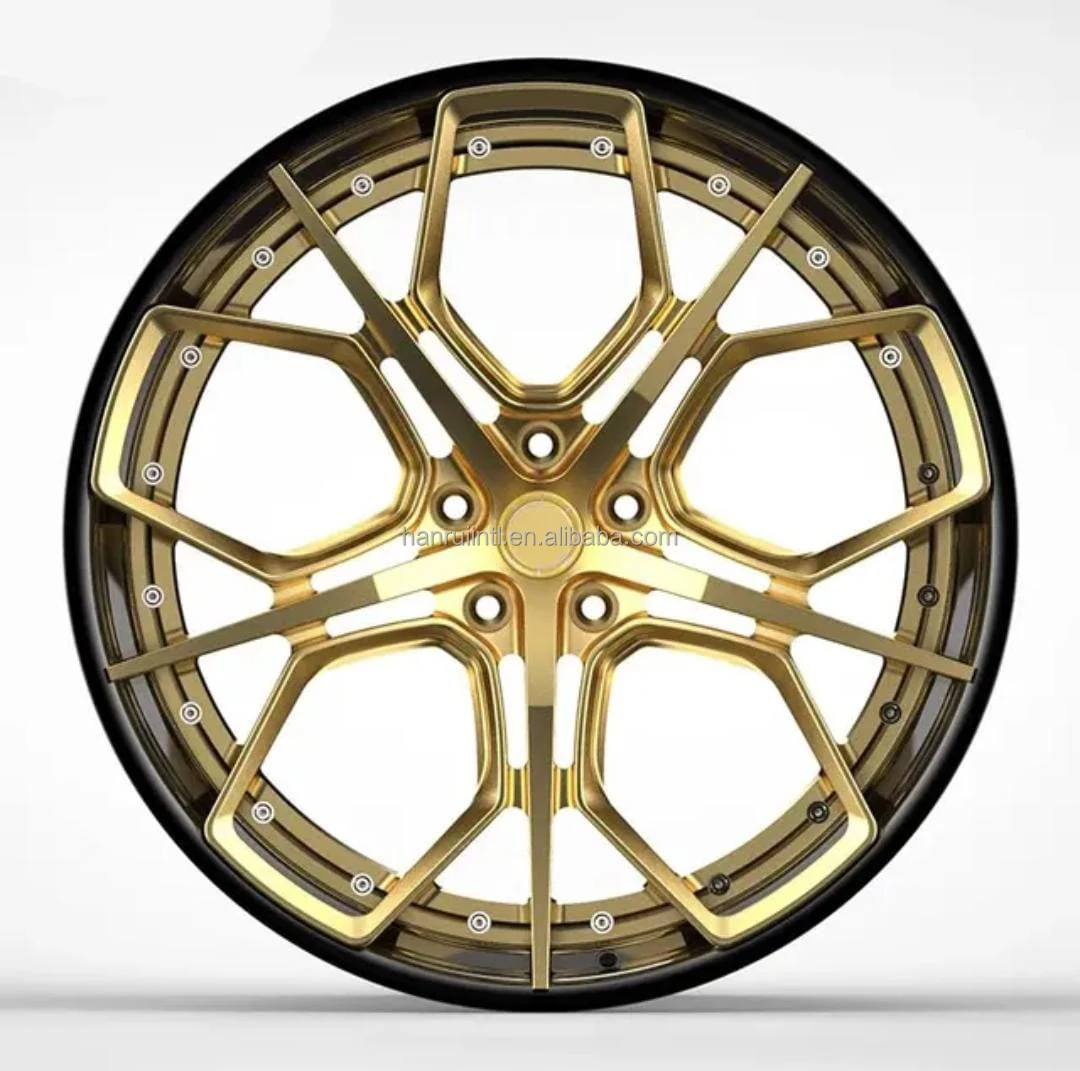 Escova de 2 peças dourada cromada preta 18 polegadas 20 polegadas rodas forjadas côncavas profundas 19 20 21 22 23 polegadas para porsche lamborghini e bmw