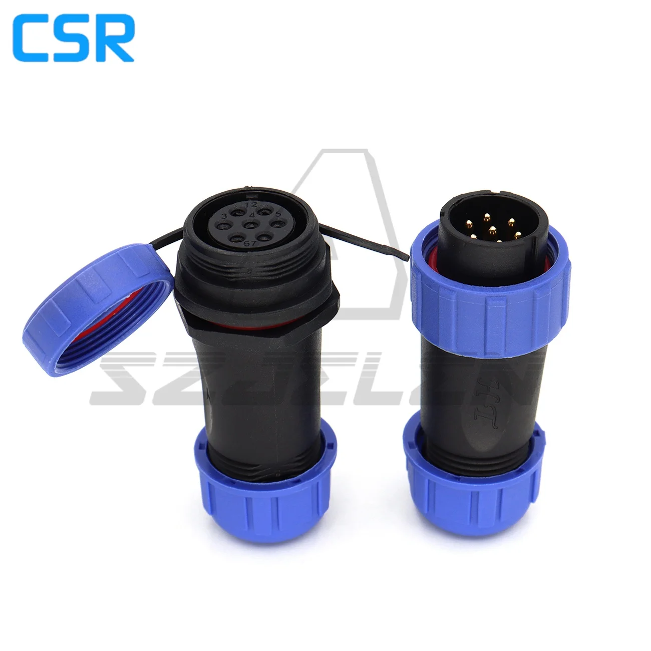 SP2110/P7-S7,  7 Pin Waterproof Connector , Wire Connectors, Automotive Connectors, Industrial Equipment Power Connectors 7 Pin