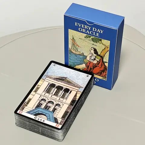 52 Pcs Oracle Sibyl Cards 9*6cm Every Day Oracle Deck Sibilla Italian Deck For Party Game Birthday Gift