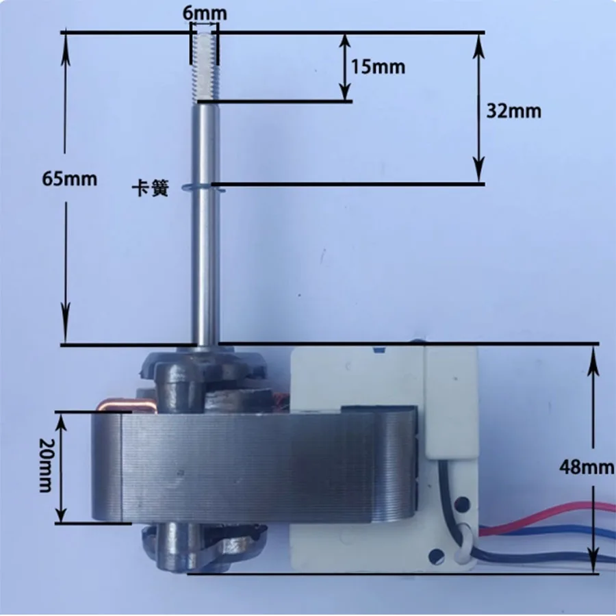 YJ61-16 محرك غير متزامن ذو قطب واحد مروحة برجية صغيرة مصغرة مروحة توزيع YJ61-20 محرك عالمي