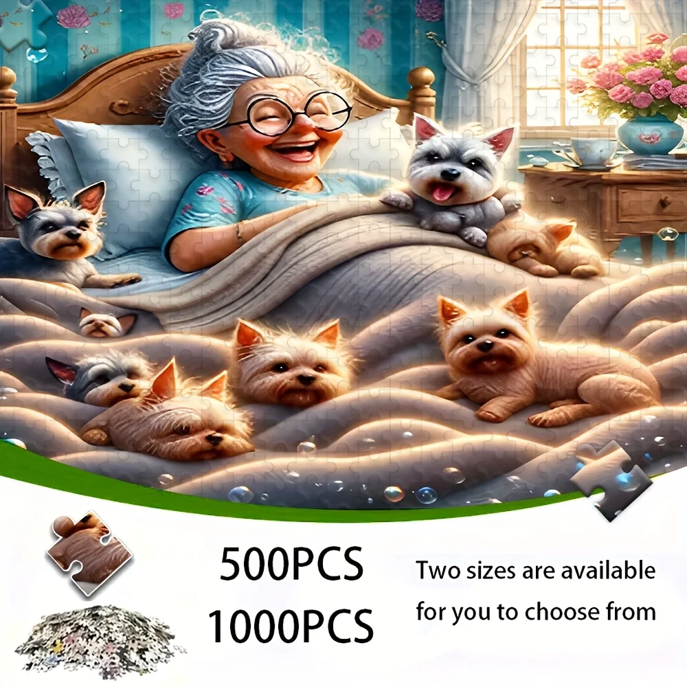 ปริศนาสำหรับผู้ใหญ่ 500/1000 ชิ้น |   เกมครอบครัวที่สนุกสนานและคลายเครียดคุณภาพสูง เหมาะสำหรับวันเกิด คริสต์มาส ฮาโลวีน และเป็นของขวัญ