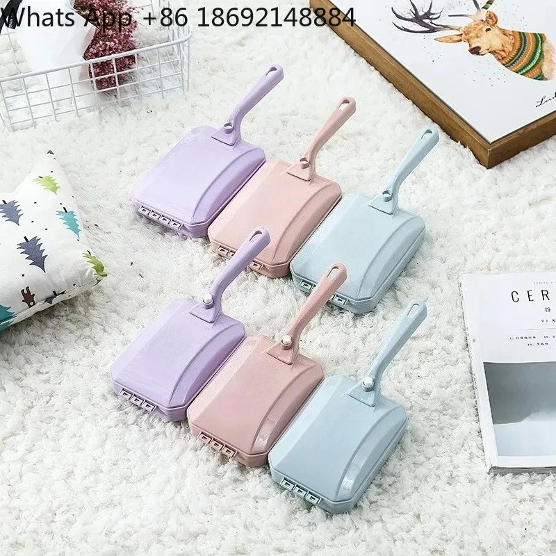 New Three-Roller Household Carpet Cleaning Brush Multi-Functional Roller Brush for Sofa Bed Pet Hair Dust Collector