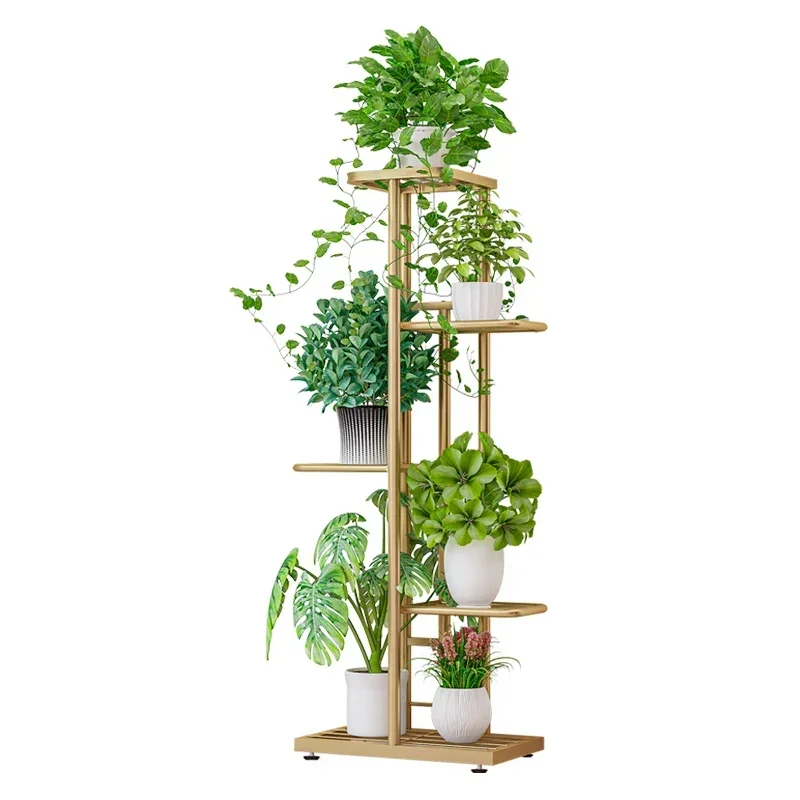 

6 Tier Metal Plant Stand, Creative Half Heart Shape Ladder Plant Stands for Indoor Plants Multiple, Black Plant Shelf Rack