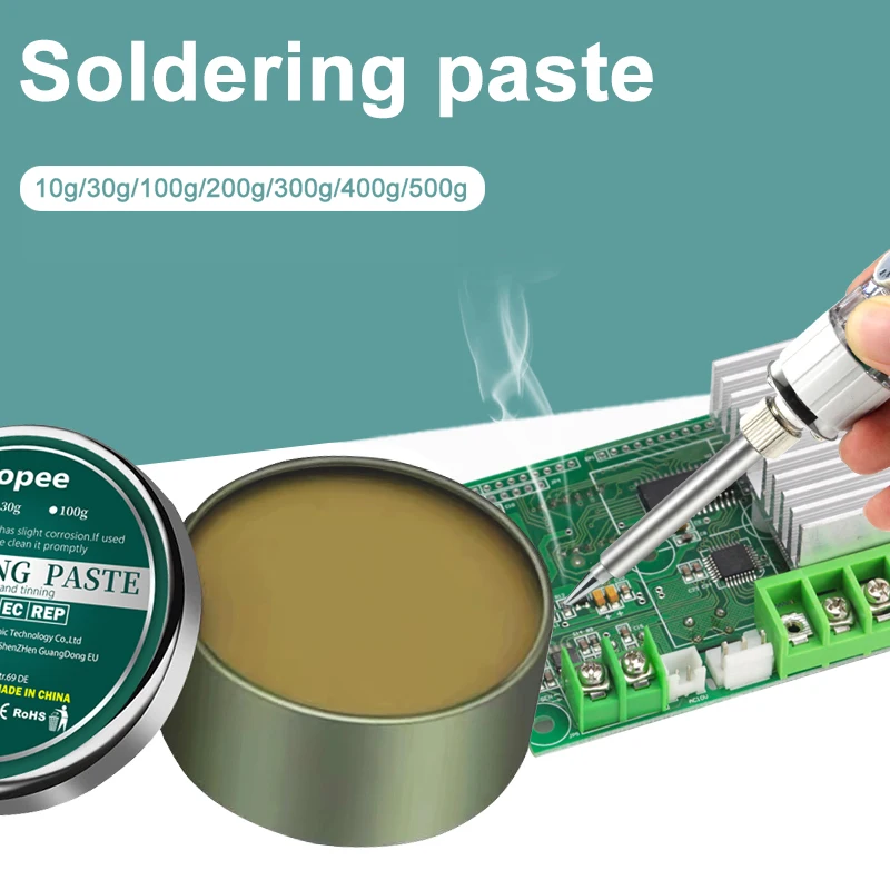 flux rosin paste para eletronica smd pcb reparo de fio de solda led 10g 15g 30g 100g 01