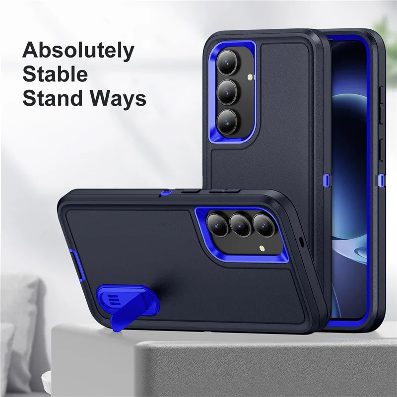 

Back Hide Stand Phone Case for Samsung Galaxy S22 S23 S24 S25Ultra A13 A14 A15 A54 A06 A16 A17 A36 A56 A26 with Protective Cover