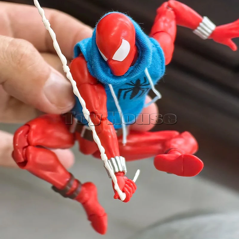 En Stock, juguetes Ct Spiderman Mafex 186 Scarlet Spider, la increíble versión cómica, modelo de figura de acción de Anime, juguetes, regalo para niños