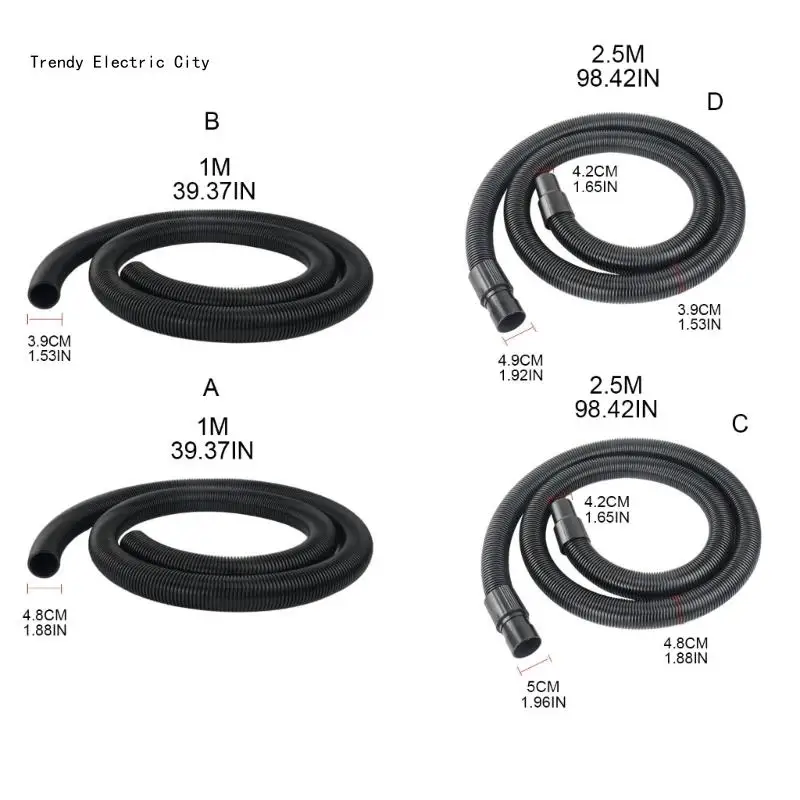 R9CD Aspirapolvere Tubo filettato Tubo morbido Durevole Assorbimento d'acqua Macchina Tubo Cannucce Parti durevoli BF501 BF502