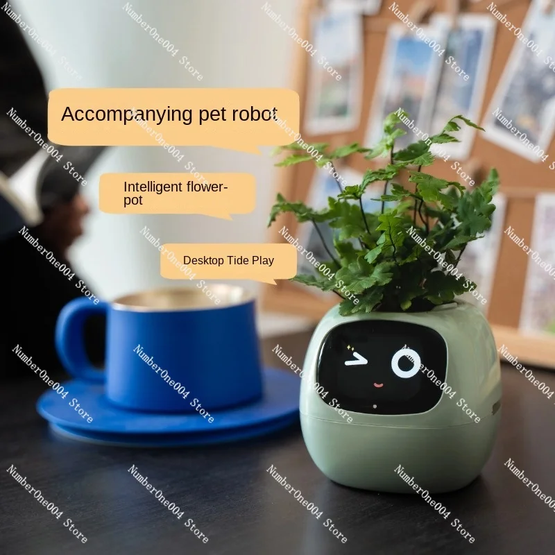 Plant Cute Pet Robot Electronic Pet Healing Table with AI Electronic Toy Creative Holiday Gift