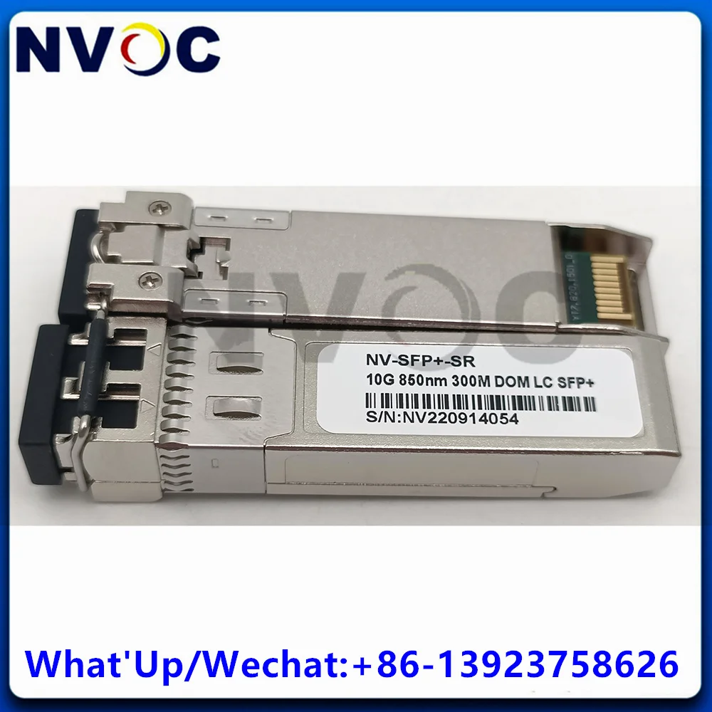 2Pcs 10G 850nm 300M Multi Mode MMF Duplex Dual LC SFP Fiber Transceiver Module Compatible With Nova Star Processor