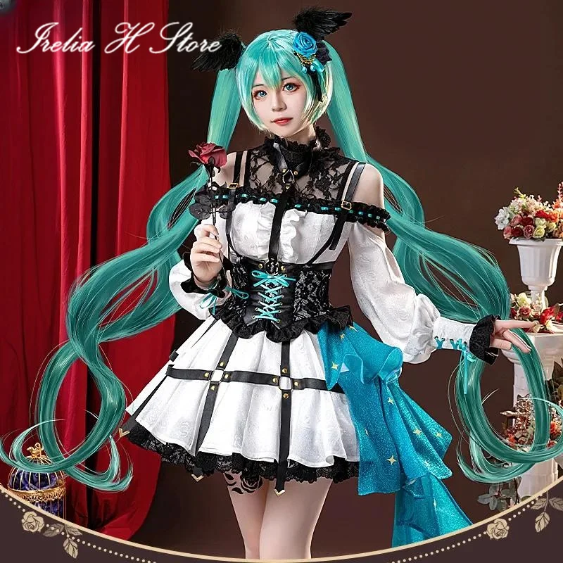 {in stock}Irelia H Store Cosplay Costume Rose fan art lovely Lolita evening party Dress female Halloween Costumes