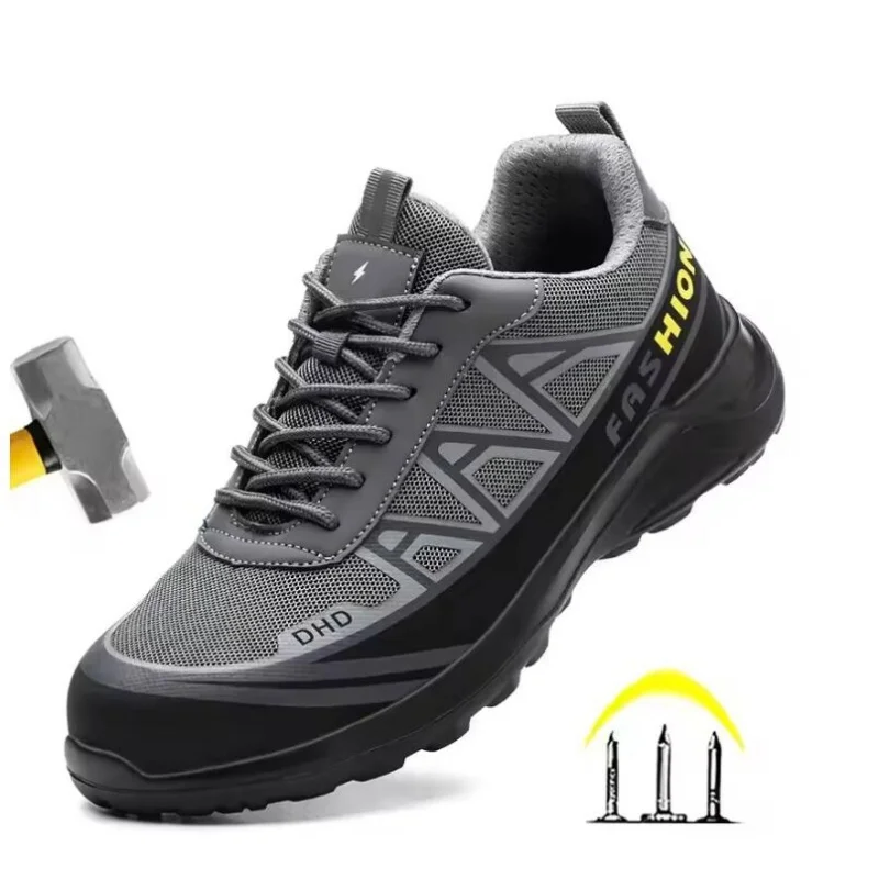 

Safety Shoes Man For Work Safety Boots Indestructible Construction Shoes Steel Toe Protective Men's Work Shoes Anti-Stab Boots