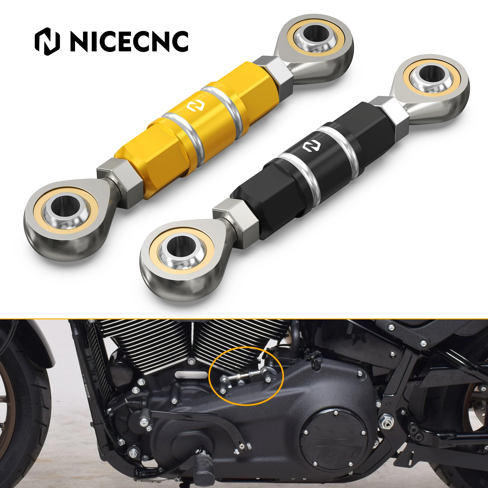 

For Harley Street Bob FXBB 107 114 Gear Shift Linkage Shifter Rod 33600125 for Softail Standard FXST 107 Low Rider/S ST 114 117