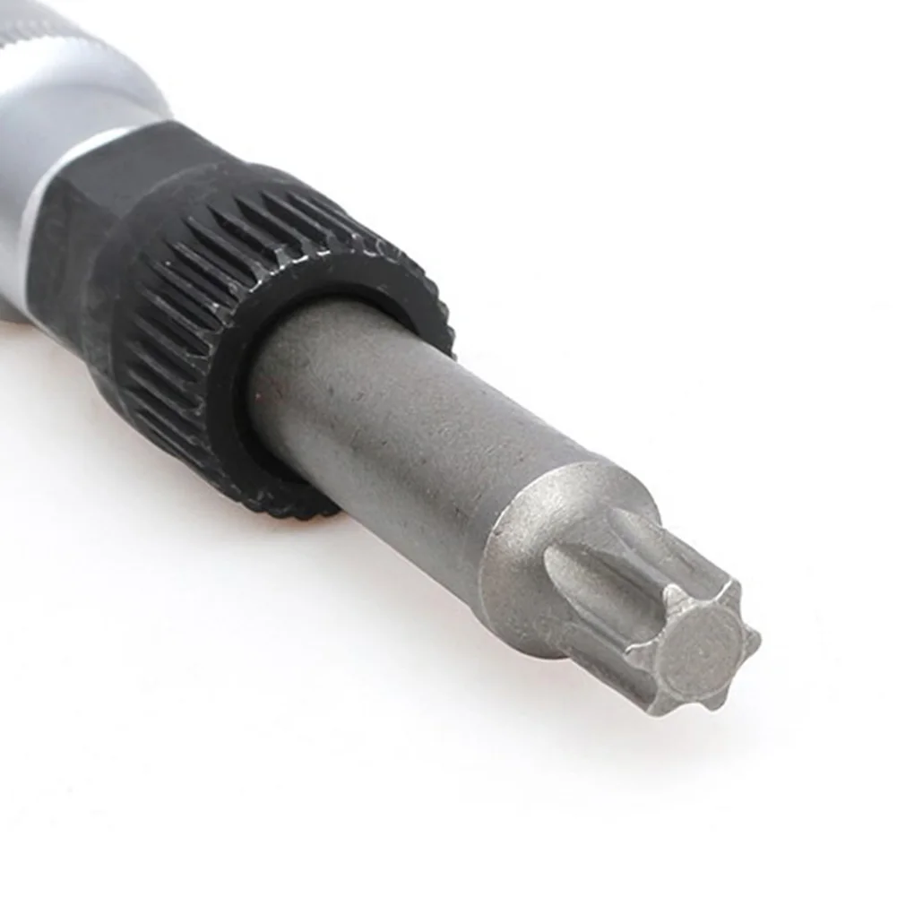 M10 T50 Alternator Pulley Socket Drill Bit with 33 Teeth Tool Alternator Pulley Center Bolt Remover Socket Wrench Tool