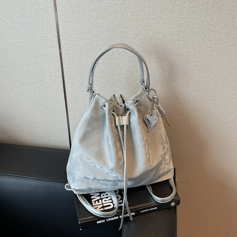 

Chic 2025 Minimalist Bucket Bag for Women, Fashionable Top Handle Sling with Inner Pocket for Daily Use and Commuting​