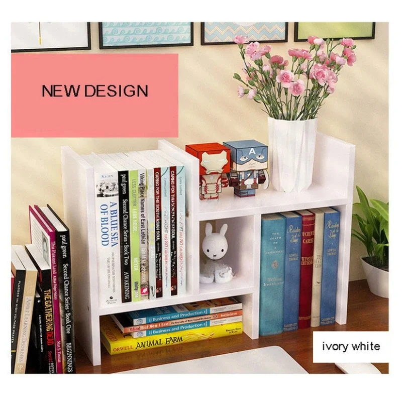 Bookcase Desktop Bookshelf Simple Desk Modern Student Children Table Desktop Bookcase Storage Combination Bookshelf On Table