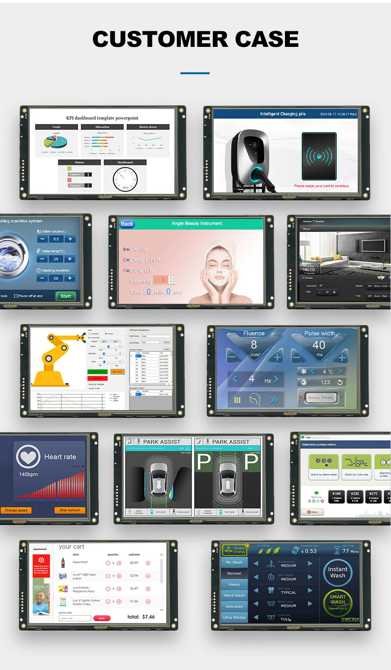 STONE 8 Inch Serial Port Instruction Command Screen LCD Modules TFT Display HMI Screen Touch Screen Smart Intelligent