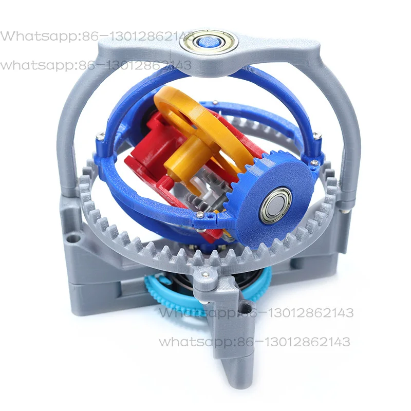 3D Printing Three Axis Tourbillon Mechanical Clock Internal Structure Principle Clockwork Power Teaching Experimental Equipment