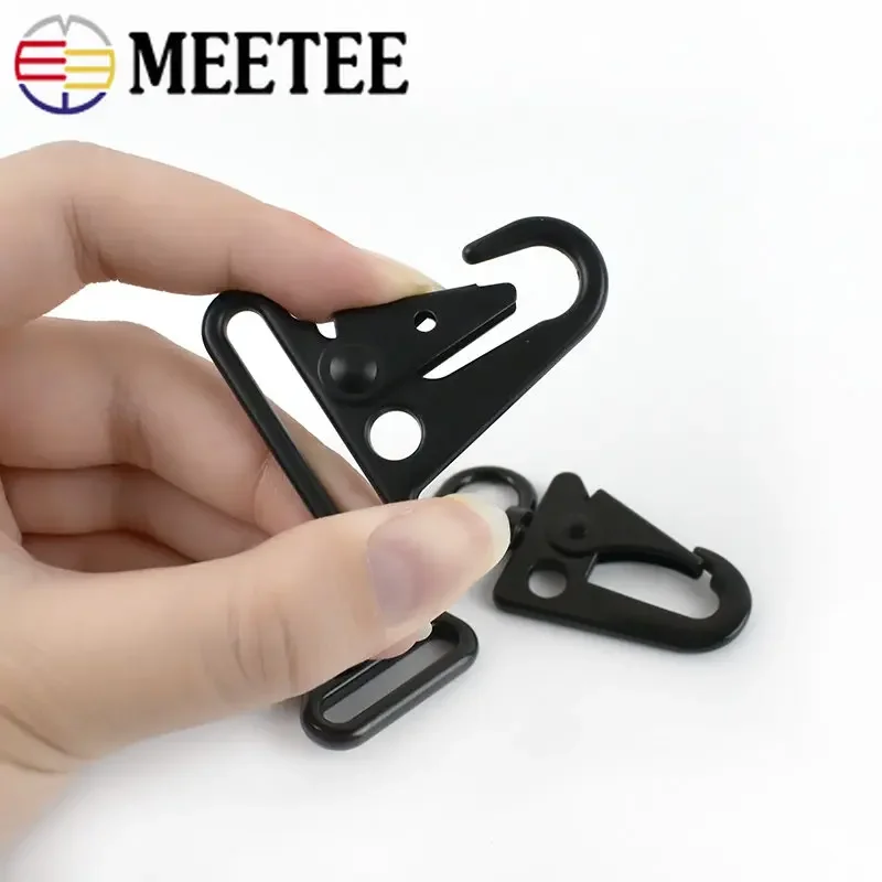 5/10Pcs 20/25/32/38mm Metal Buckle Bag Strap Lobster Clasp Backpack Webbing Dog Collar Trigger Snap Hook DIY Hardware Accessory