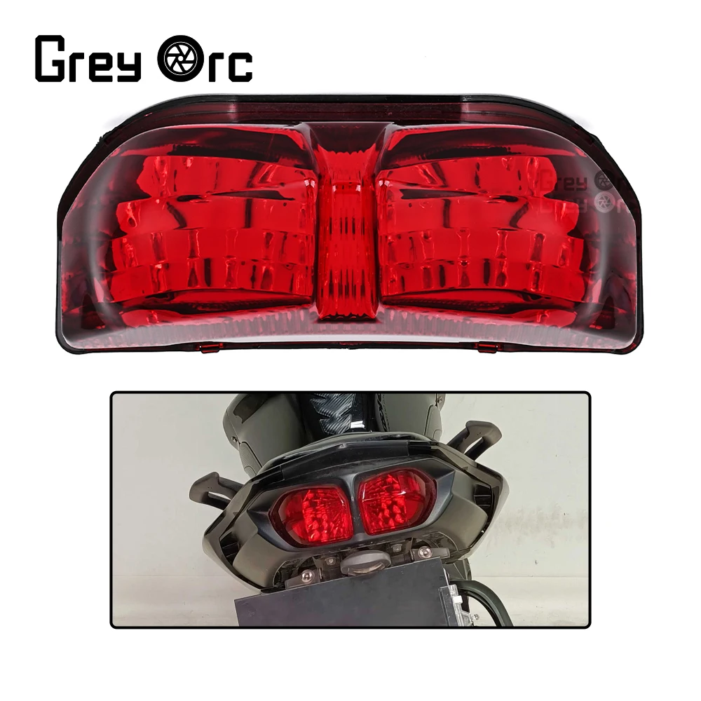LED Taillight for Yamaha Fazer FZ1 FZS1000 2006-2015 Motorcycle Rear Turn Signals Brake Tail Light Compatible with FZ8 2010-2013