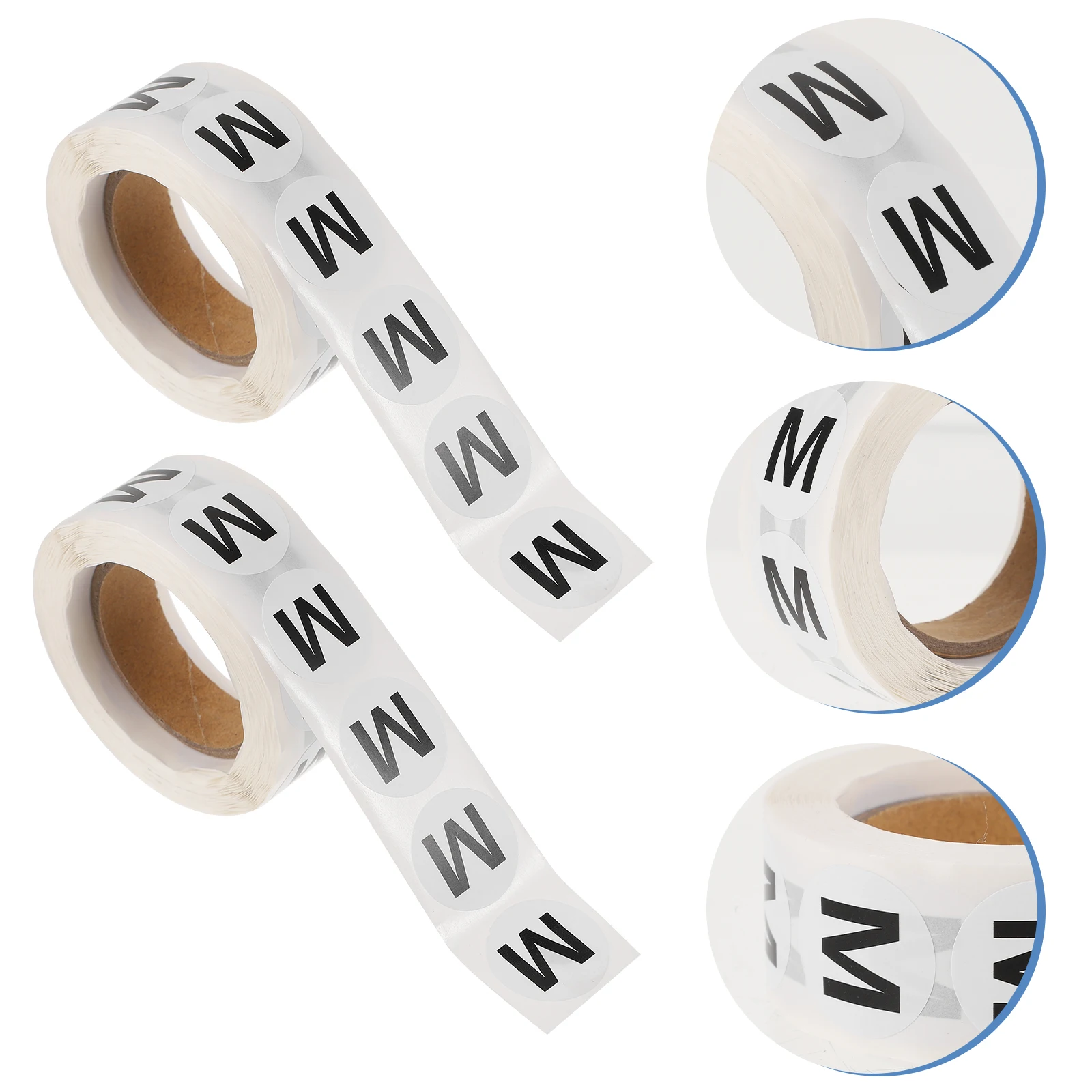 

2 Roll Size Sticker Self-adhesive Labels Clothing Marking Tags Shirt Stickers Paper Differentiation