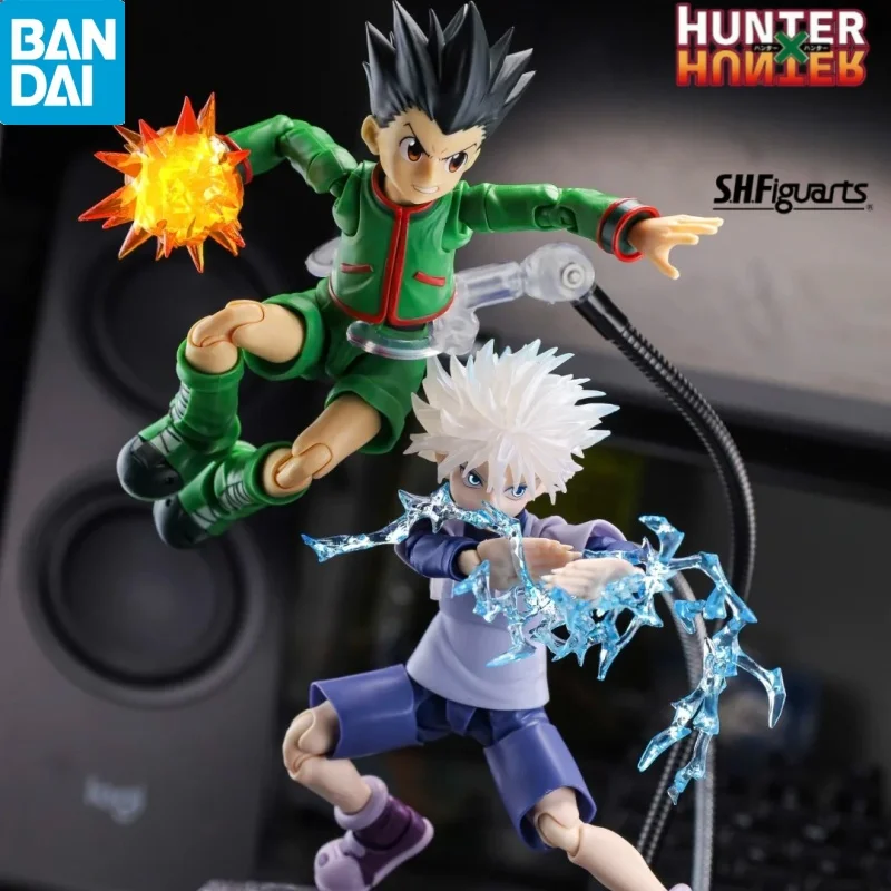 

Genuine HUNTERxHUNTER Bandai S.H.Figuarts Gon Killua Zoldyck 1/12 Action Figure Anime Collectible Doll Ornament Gift In Stock