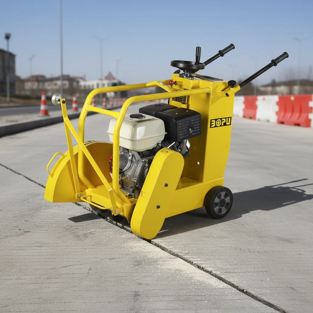 Handheld 400mm Petrol Road Floor and Wall Saw Machine  Concrete Cutter 120kg Low Maintenance Cost