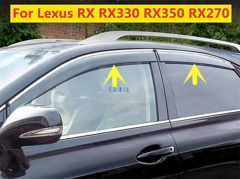 

Visor Vent Shades Window 4pcs Sun Rain Guard Deflector For Lexus RX RX330 RX350 RX270 1996-2021 Car Style Protector Accessories