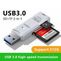 2 in 1 USB 3.0/USB2.0 Card Reader Micro SD Card Reader USB3.0 Adapter High Speed TF Memory Card for PC Laptop Accessories