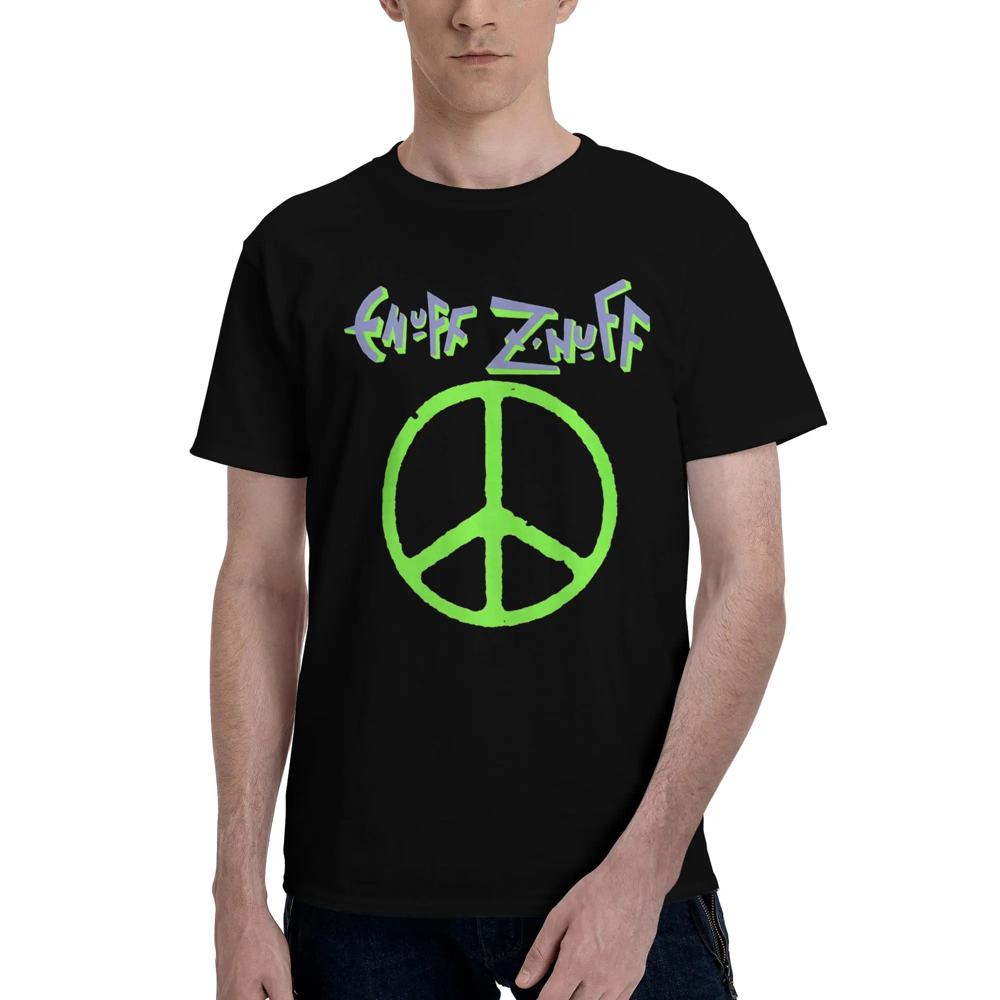 t-shirt homme manches courtes Pour les advocats de la paix, doté d'un symbole de paix avec un texte unique, une chemise élégante pour une propagation positive