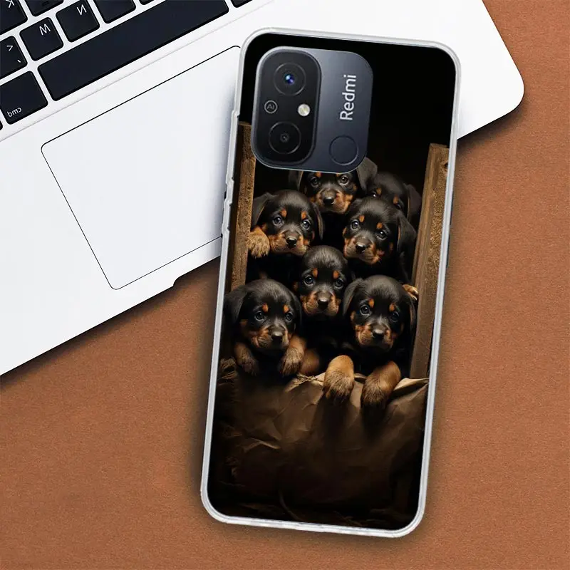 Rottweiler Dog Rottie Phone Case For Xiaomi Redmi 12 12C 10 10C 10A 9T 9C 9A 9 8 8A 7 7A 6 6A K20 K30 K40 Pro S2 Fundas Cover