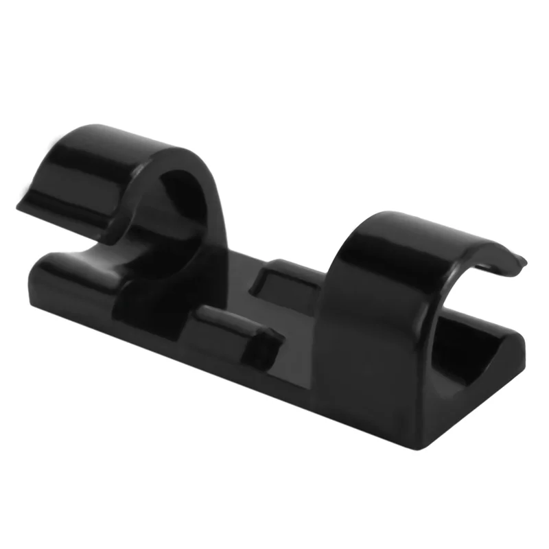 ABBN-60Pcs سلك تثبيت المشبك كليب سطح المكتب سلك واضح مقاطع حامل المشابك كابل كليب جهاز USB الحبل كليب حامل المنظم