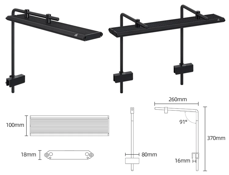 WEEK AQUA M PRO Series Luces de acuario Led de espectro completo