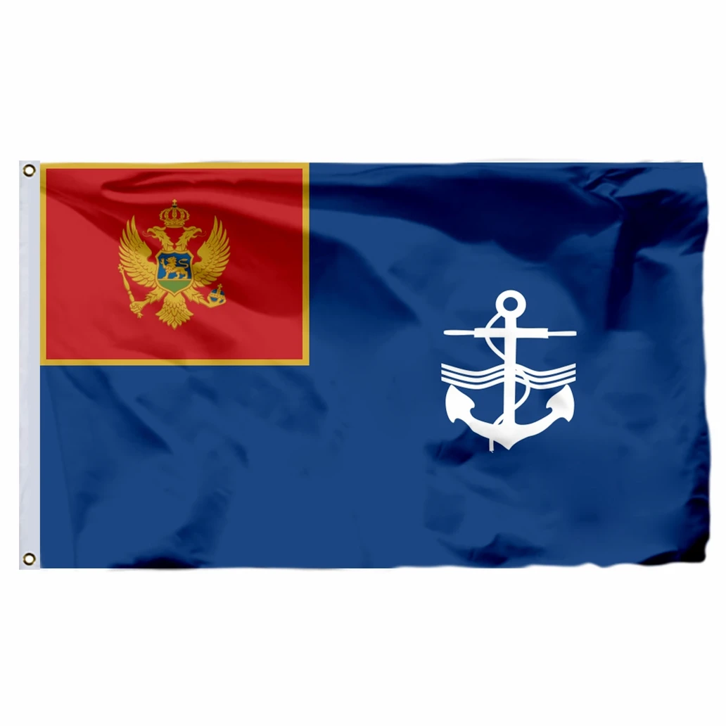 

Montenegro Navy Flag 90X150CM 3X5FT 100D Polyester Double Stitched High Quality Banner Free Shipping