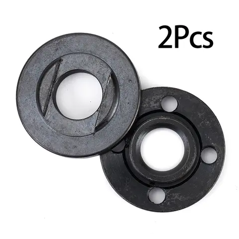 2pc M16 Filettatura di Ricambio Smerigliatrice Angolare Flangia Interna Esterna Dado Set Strumenti Piastra di Ferro Puro Stecca Morsetto Smerigliatrice Angolare Accessori