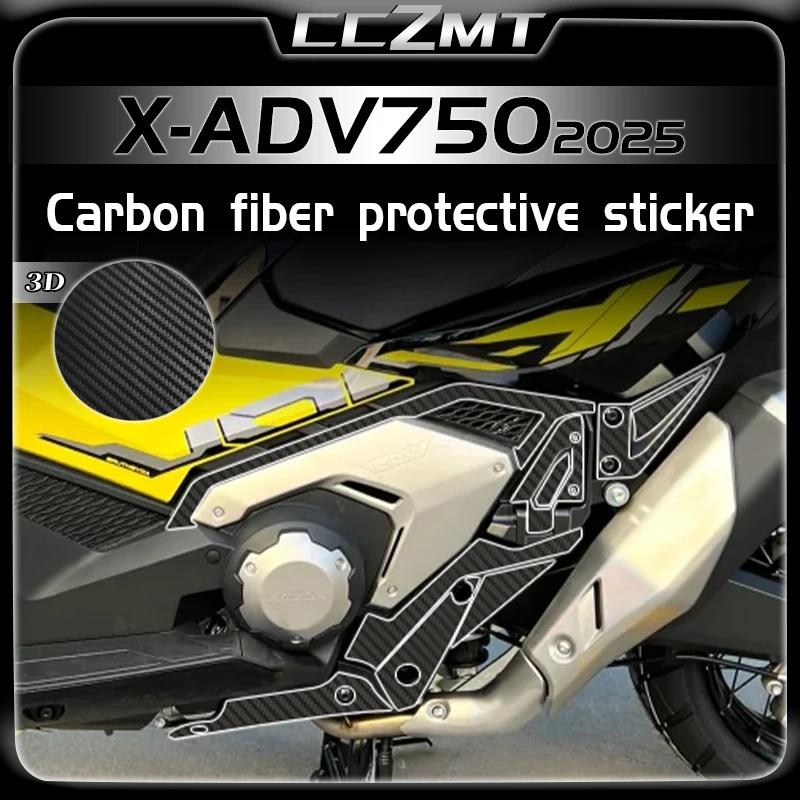 

For Honda X-ADV 750 XADV750 xadv750 2025 Motorcycle 3D carbon fiber sticker fuel tank sticker protective film accessories