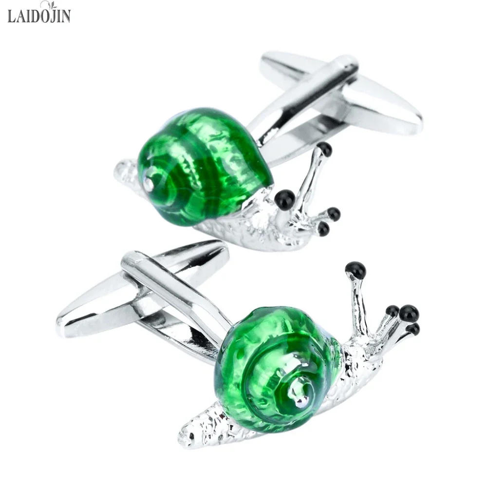 LAIDOJIN Funny Animal Cufflinks for Mens High Quality Shirt Cuff Links Cuff bottons Brand Jewelry Wedding Groom Gifts