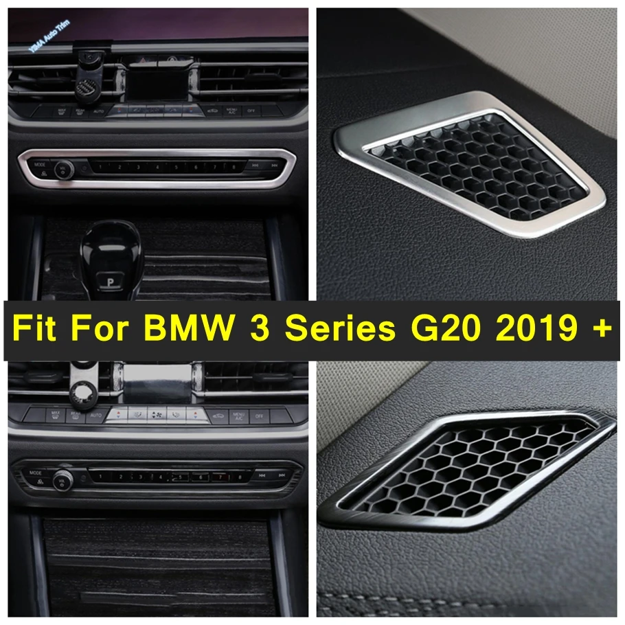 

For BMW 3 Series G20 2019 - 2024 Center Console Volume Knob Frame Air Condition Outlet Vent Cover Trim Car Interior Accessories