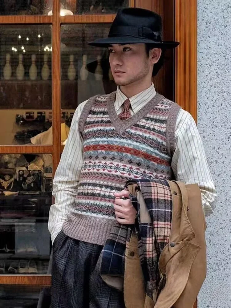 

Briti Sle Woolen Vest Men Women Felted Knittedwear Base Layer Top Floral Embroidery Thi Autumn Sweater Vest Wool 65