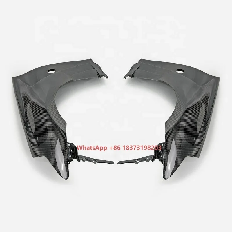 Fits for Nissan 09 Onwards Z34 370Z DLF Style Carbon Fiber Front Fender (No Upper Vent)
