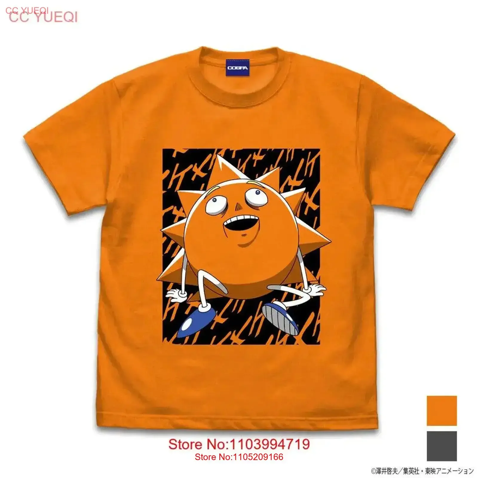 تي شيرت Bobobo bo bobo Chief Patch Turtle Wrap برتقالي ياباني جديد قبل البيع ملابس مصممة عتيقة مغسولة ملابس خروج ممتدة