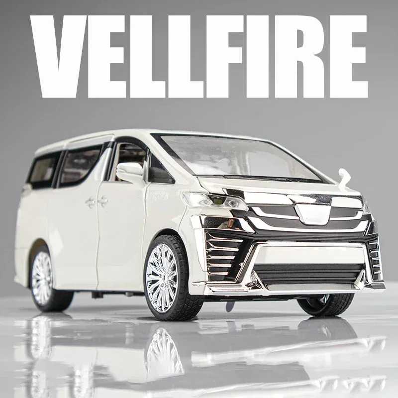 

1:24 Toyota VELLFIRE MPV автомобиль Lexus LM300H модель автомобиля из сплава металлическая литая игрушка Коллекционирование высокой имитации звука и света для мальчика