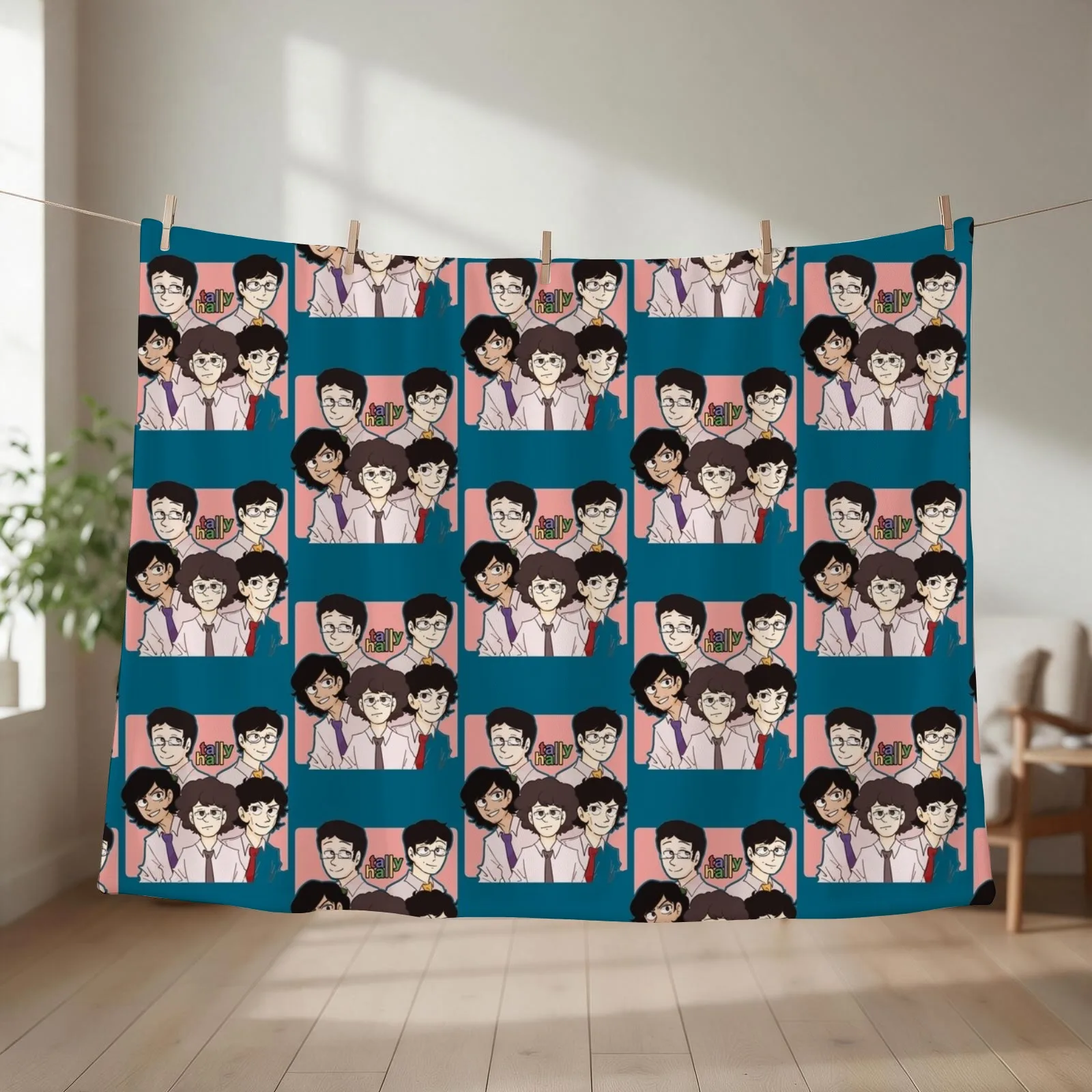 Tally Hall pixel Throw Blanket couch cozy soft plush fuzzy picnic outdoor blanket