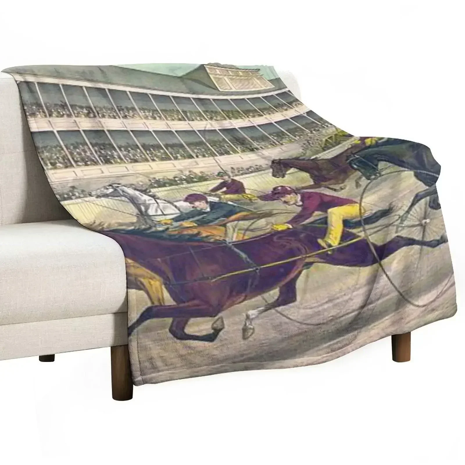 

Harness Race to the Wire Throw Blanket Blankets For Sofas christmas decoration Bed covers Furrys Blankets